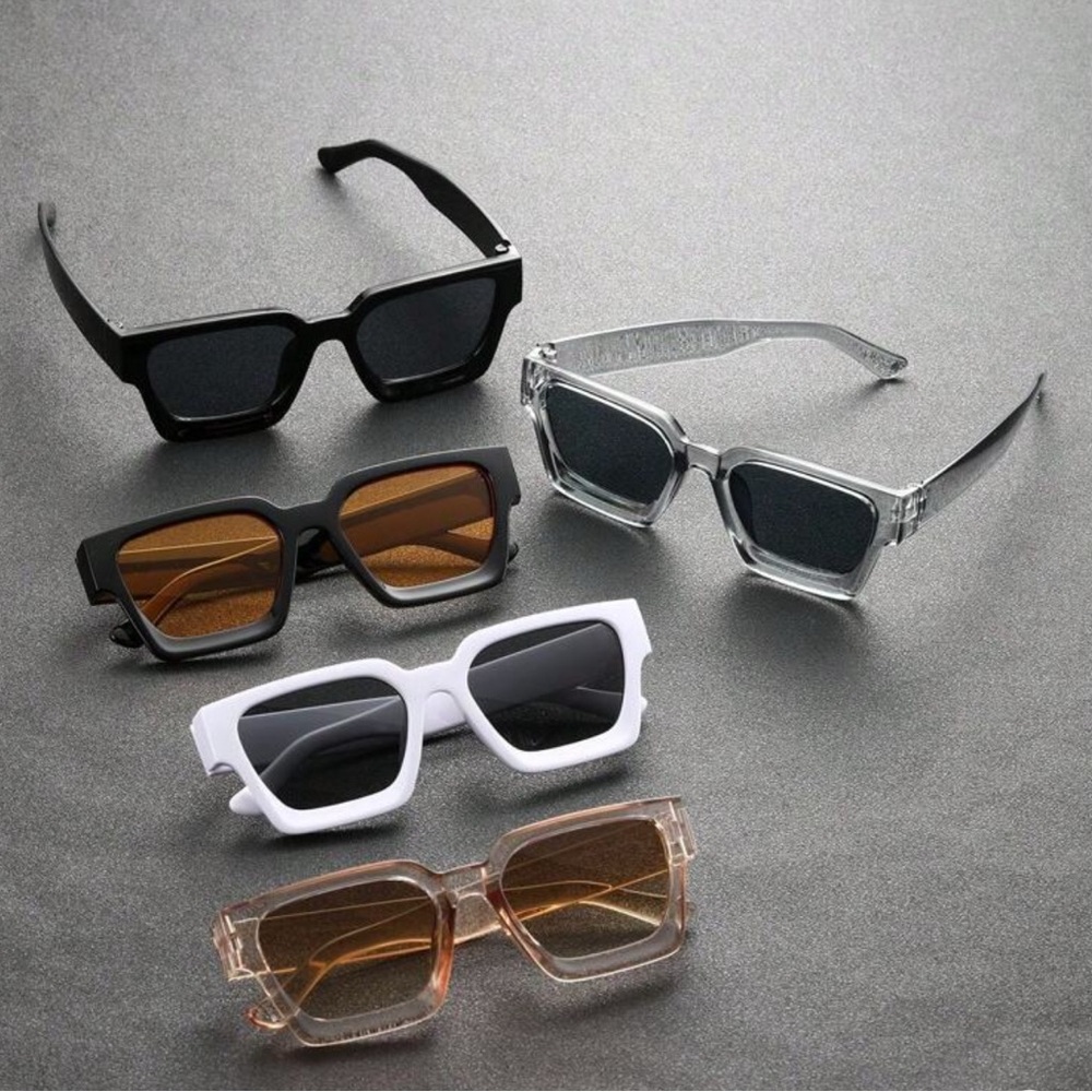 Stylish Black and Clear Sunglasses